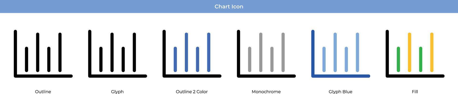 Chart Icon Set vector