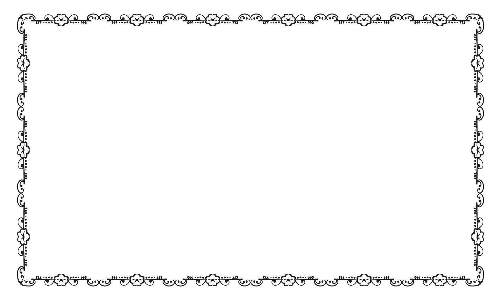 Vector elegant ornamental frame on white background