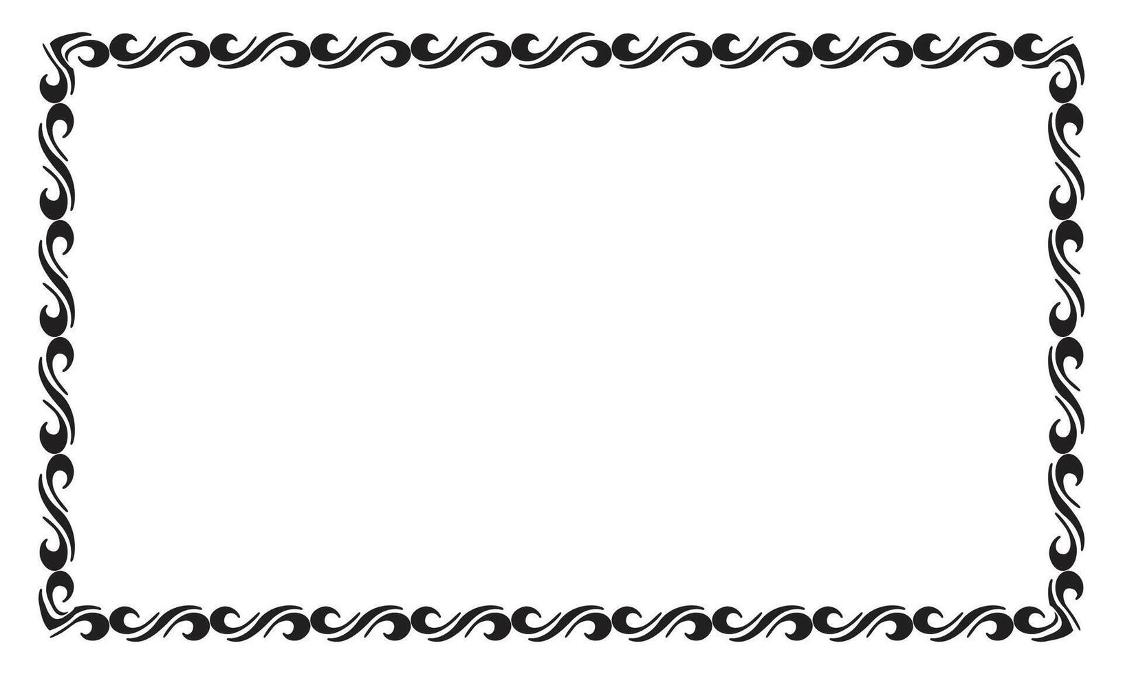 Vector elegant ornamental frame on white background