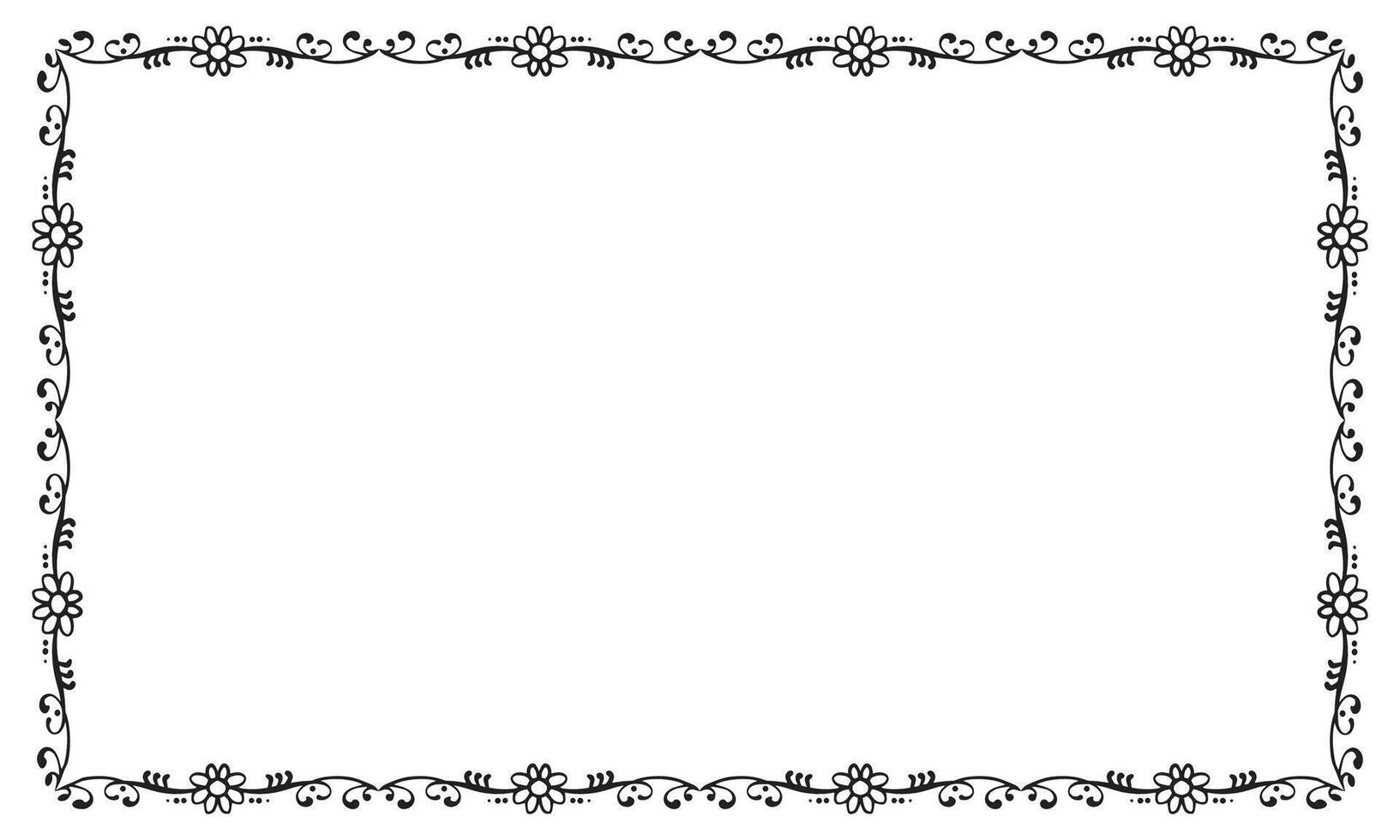 Vector elegant ornamental frame on white background