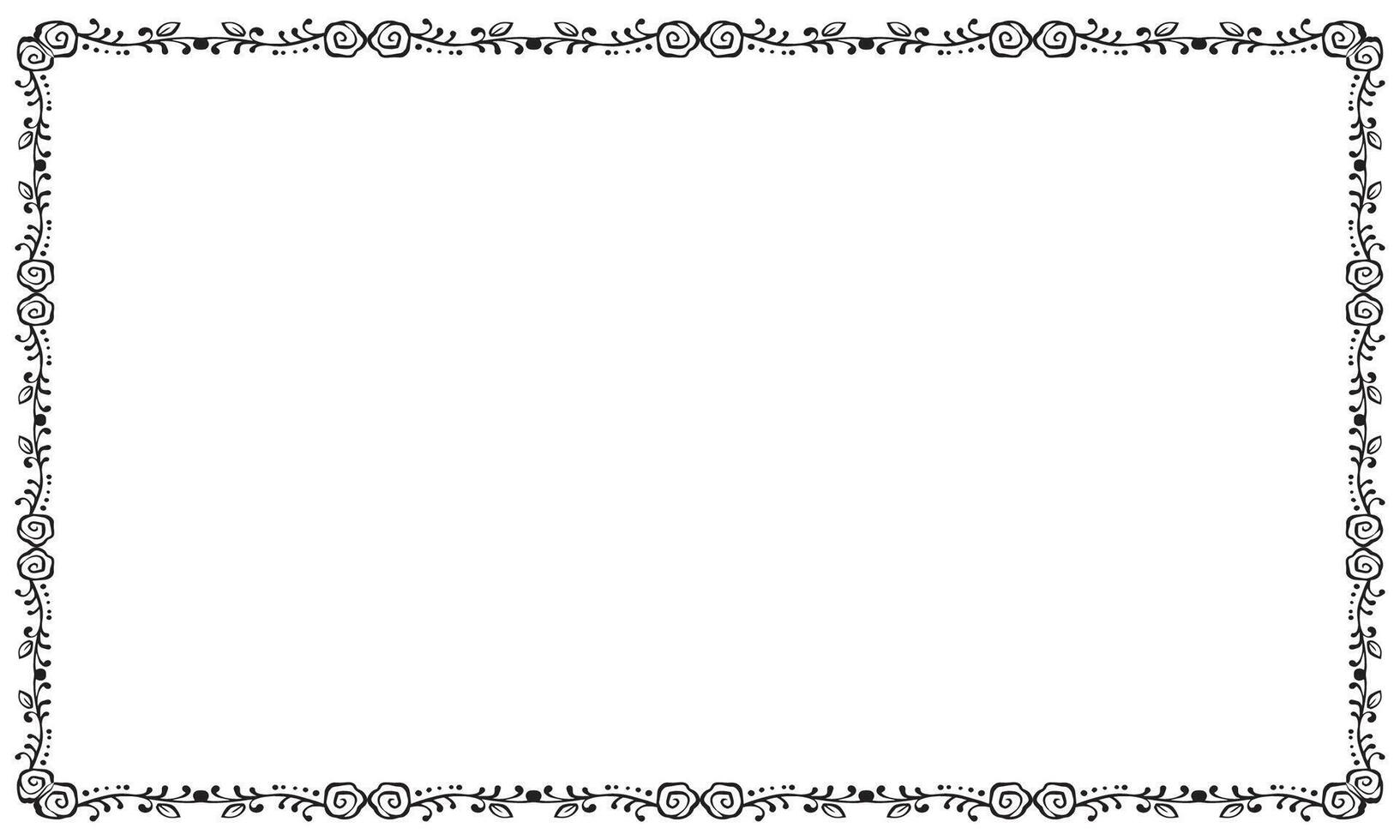 Vector elegant ornamental frame on white background