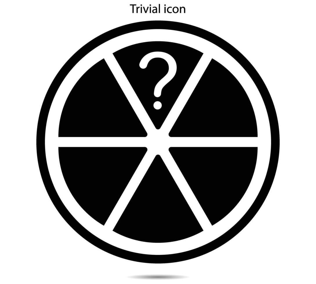 trivial icono, vector ilustrador