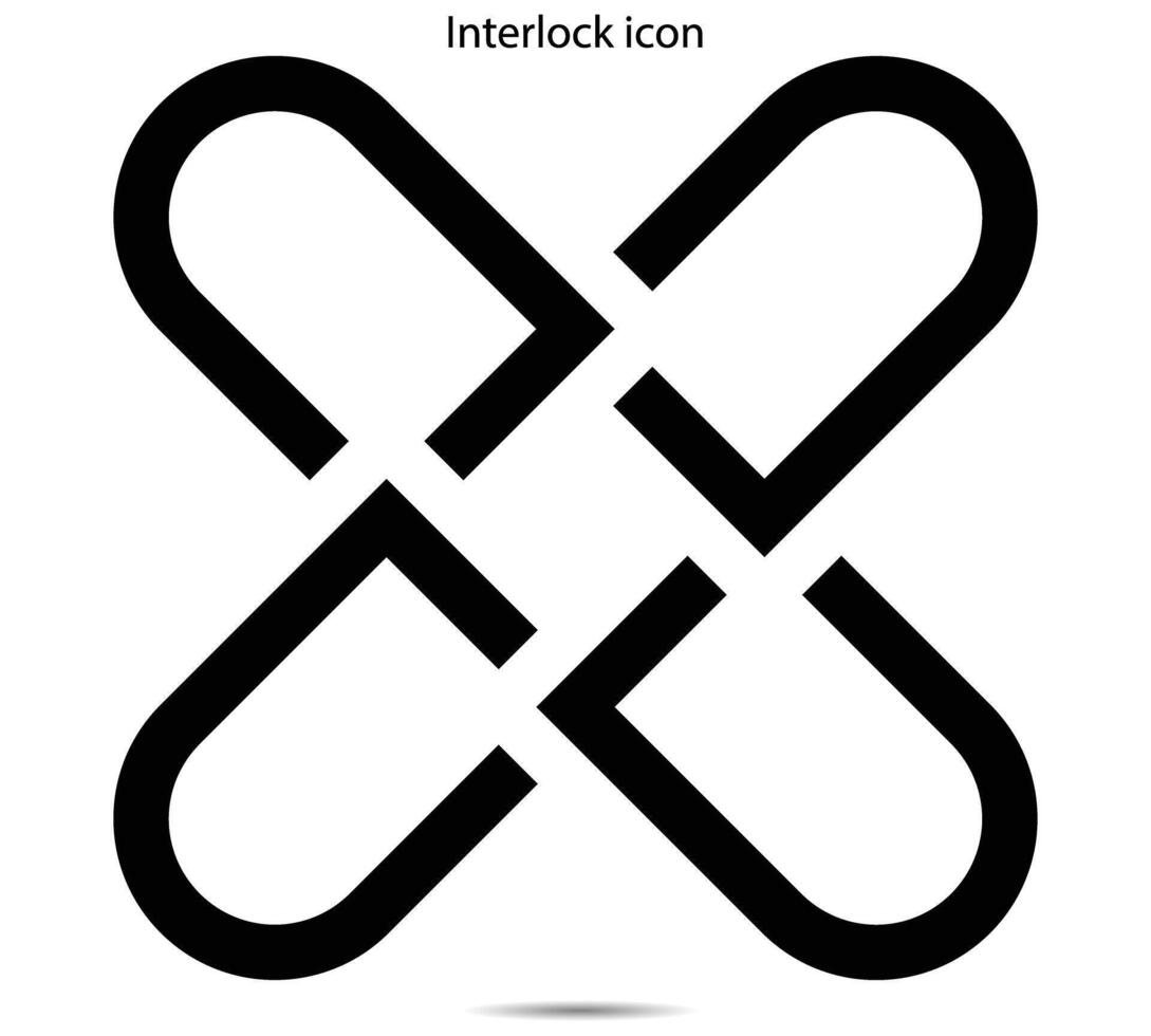 Interlock icon, Vector illustrator