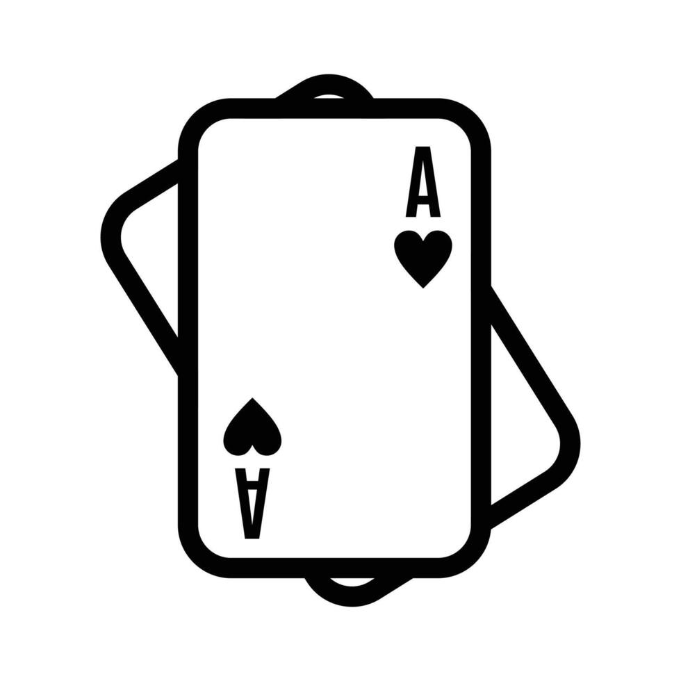 Vector pair of aces icon card gambling game symbol