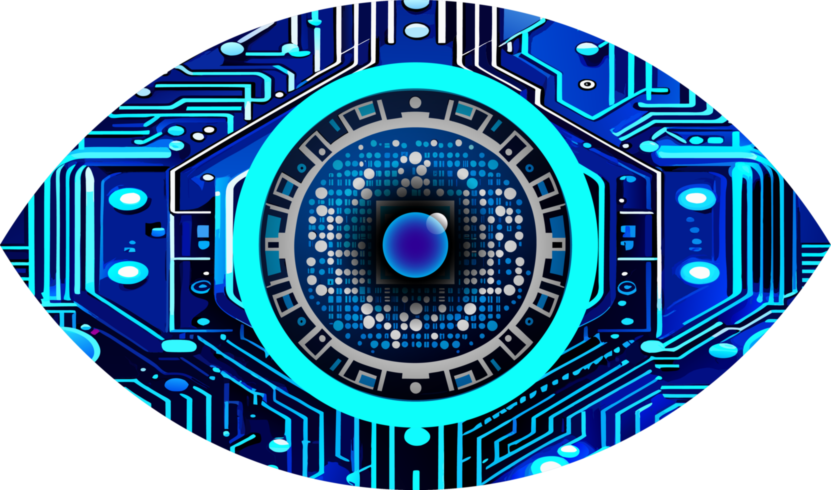 eye cyber circuit future technology concept background png