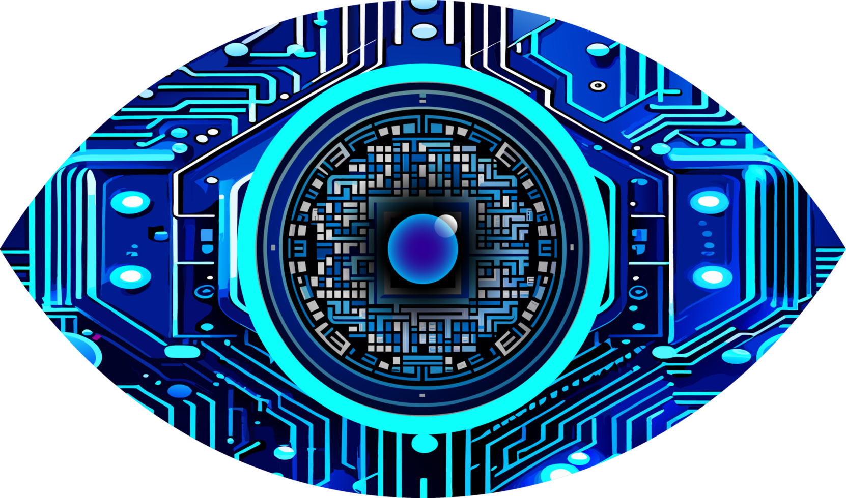 eye cyber circuit future technology concept background png