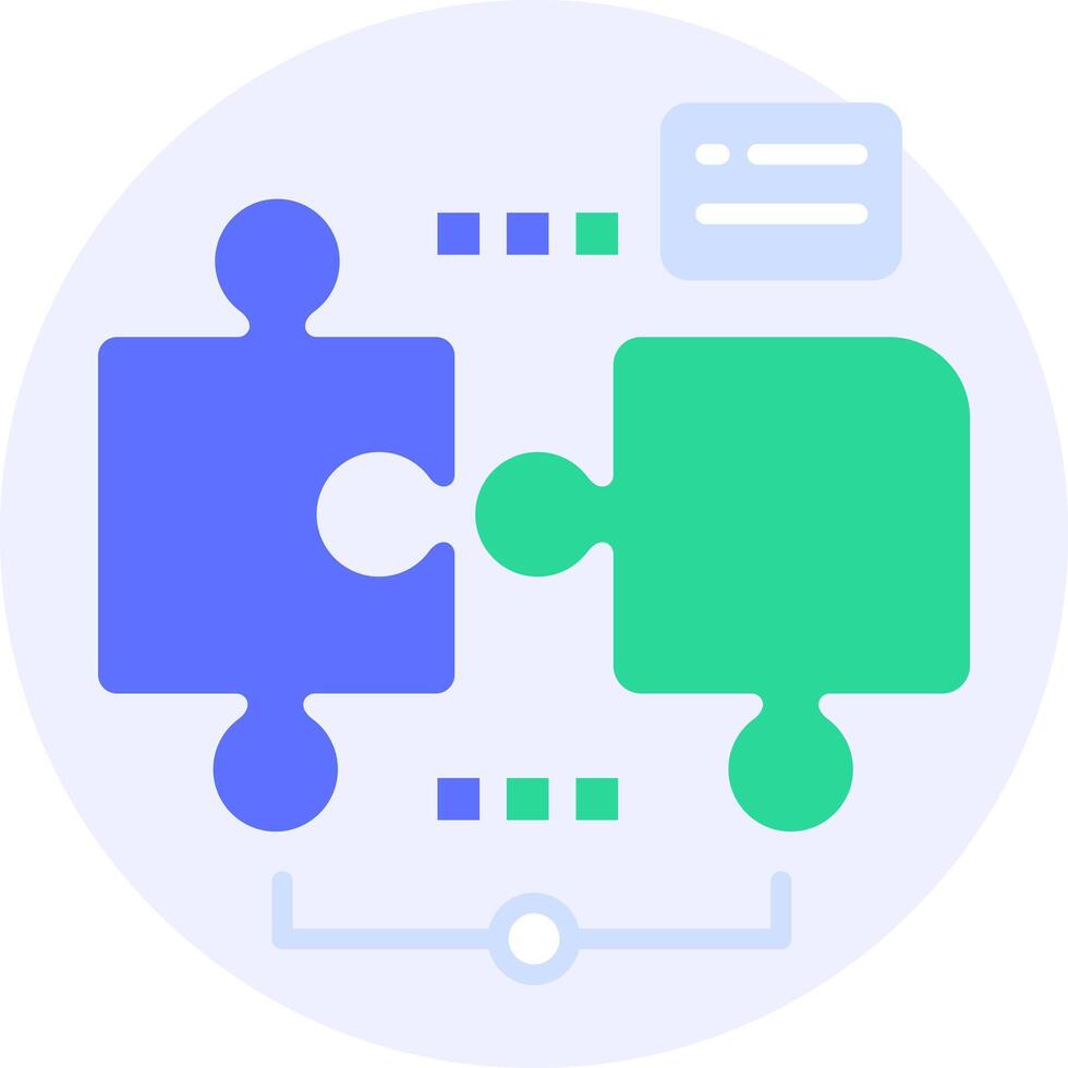 connect jigsaw puzzle modern icon illustration vector