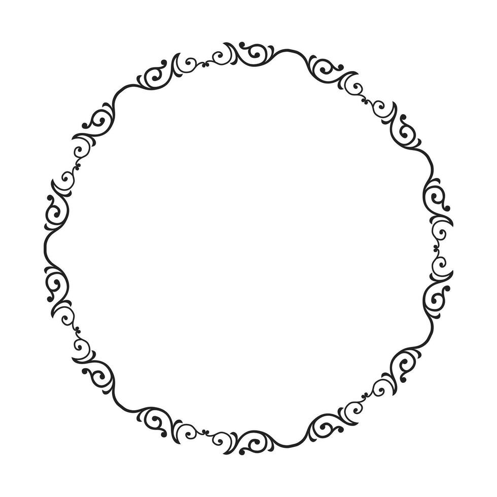 vector ornamental marco en blanco antecedentes