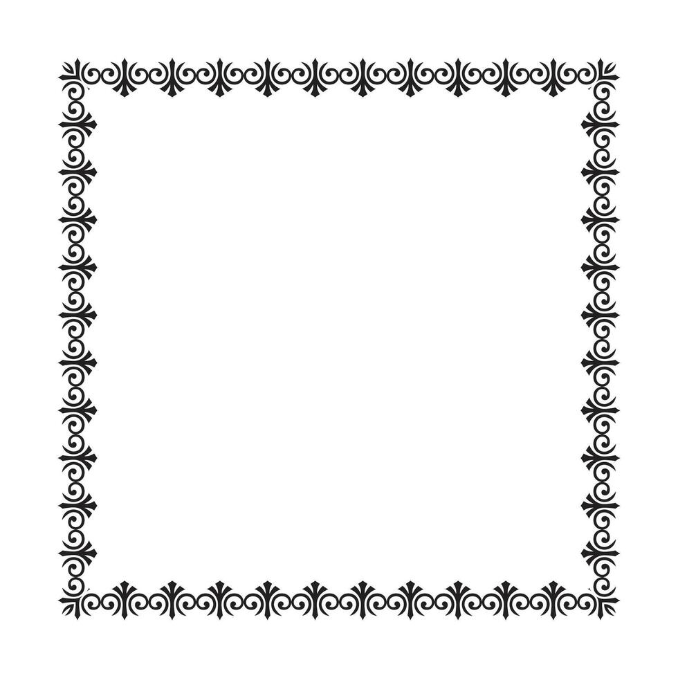 vector elegante ornamental marco en blanco antecedentes
