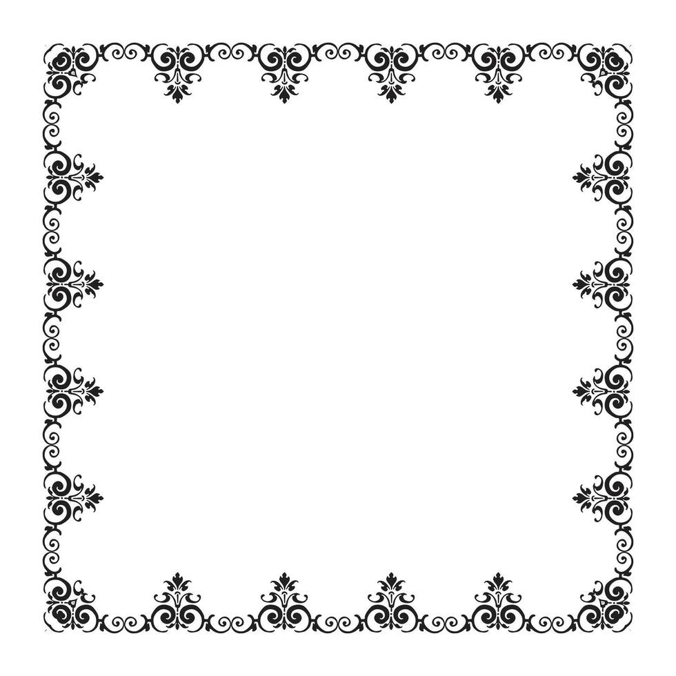 vector elegante ornamental marco en blanco antecedentes