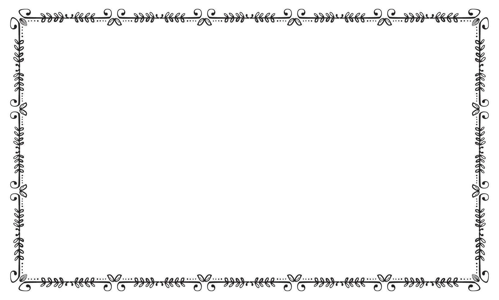 Vector elegant ornamental frame on white background