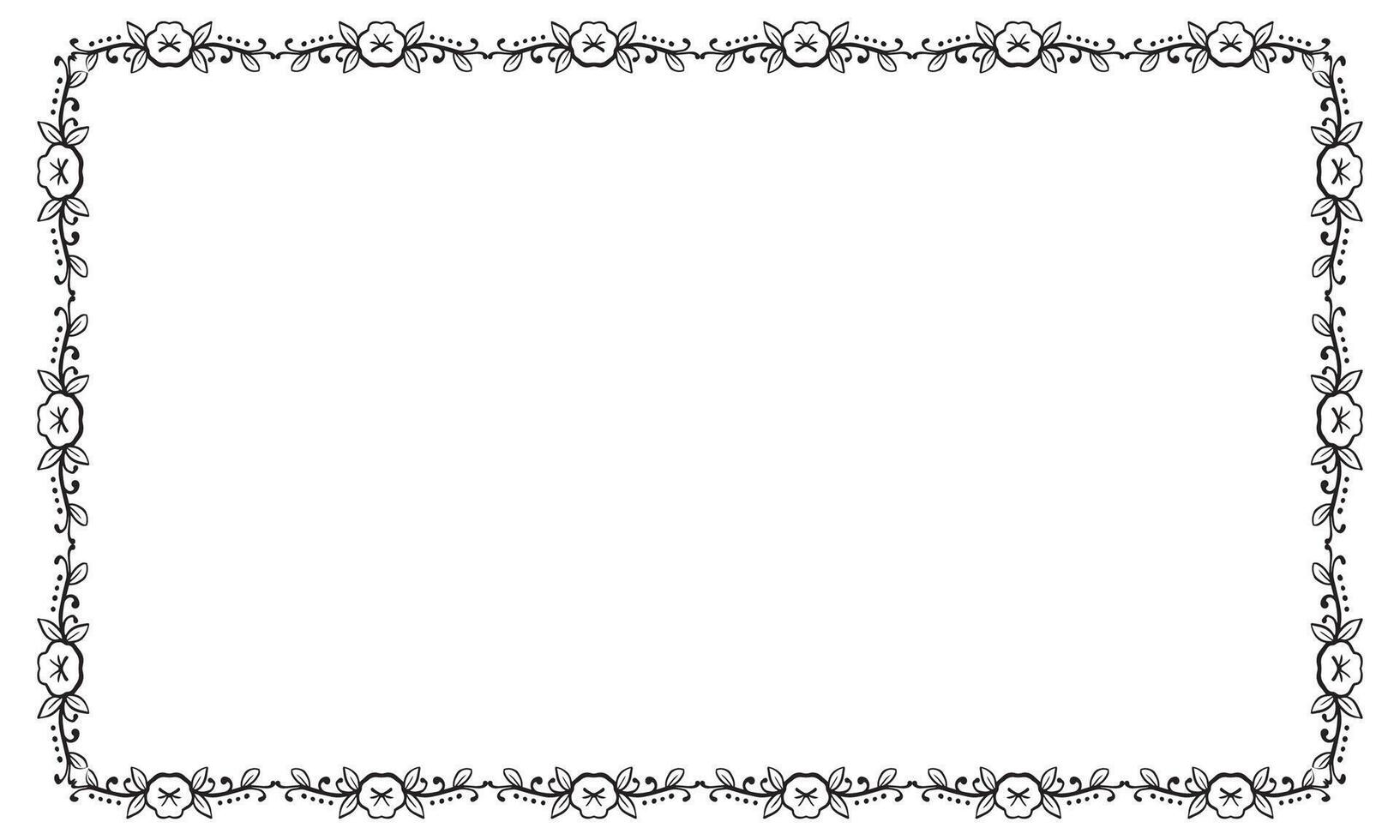 Vector elegant ornamental frame on white background