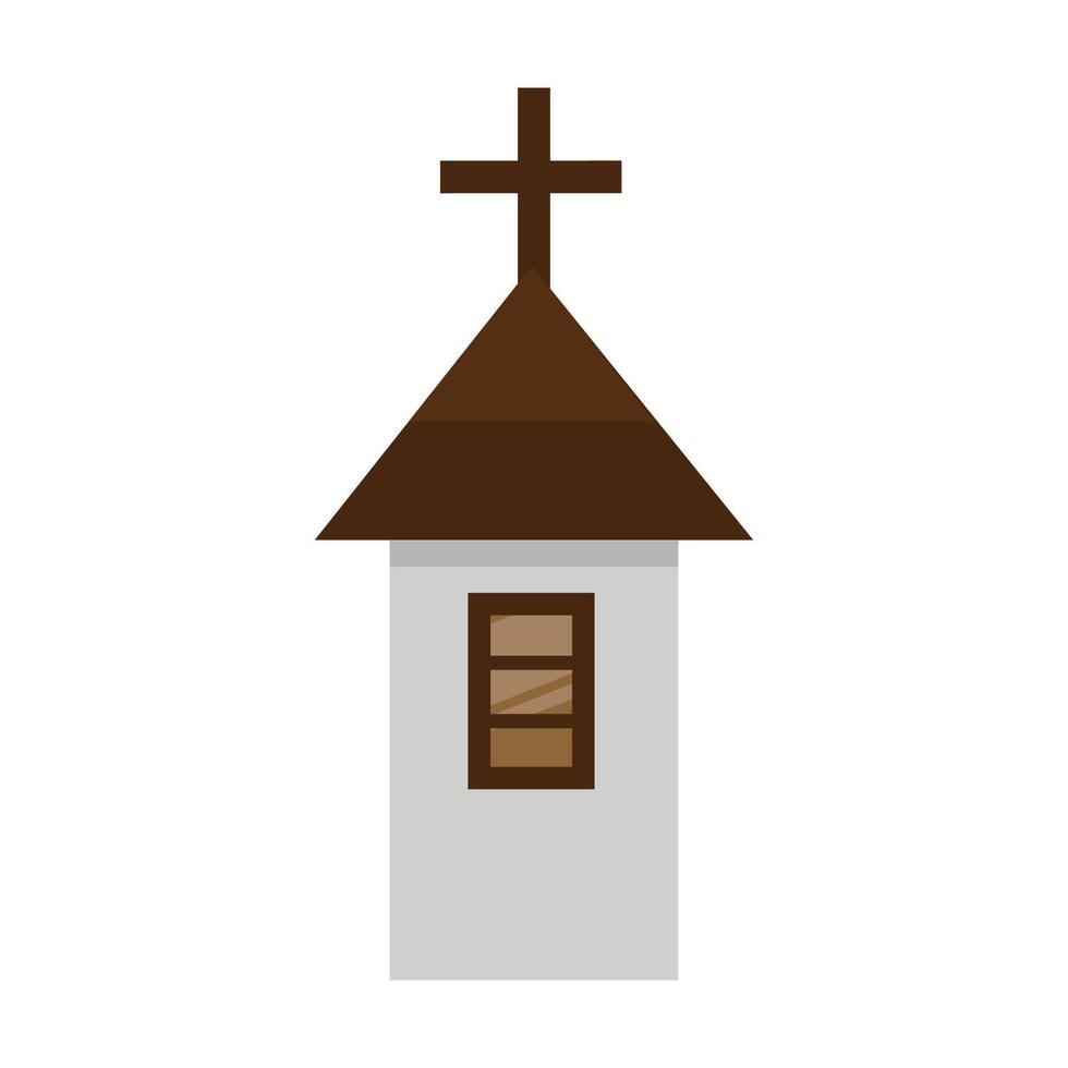 Vector religious church icon flat illustration of religious church vector icon for web