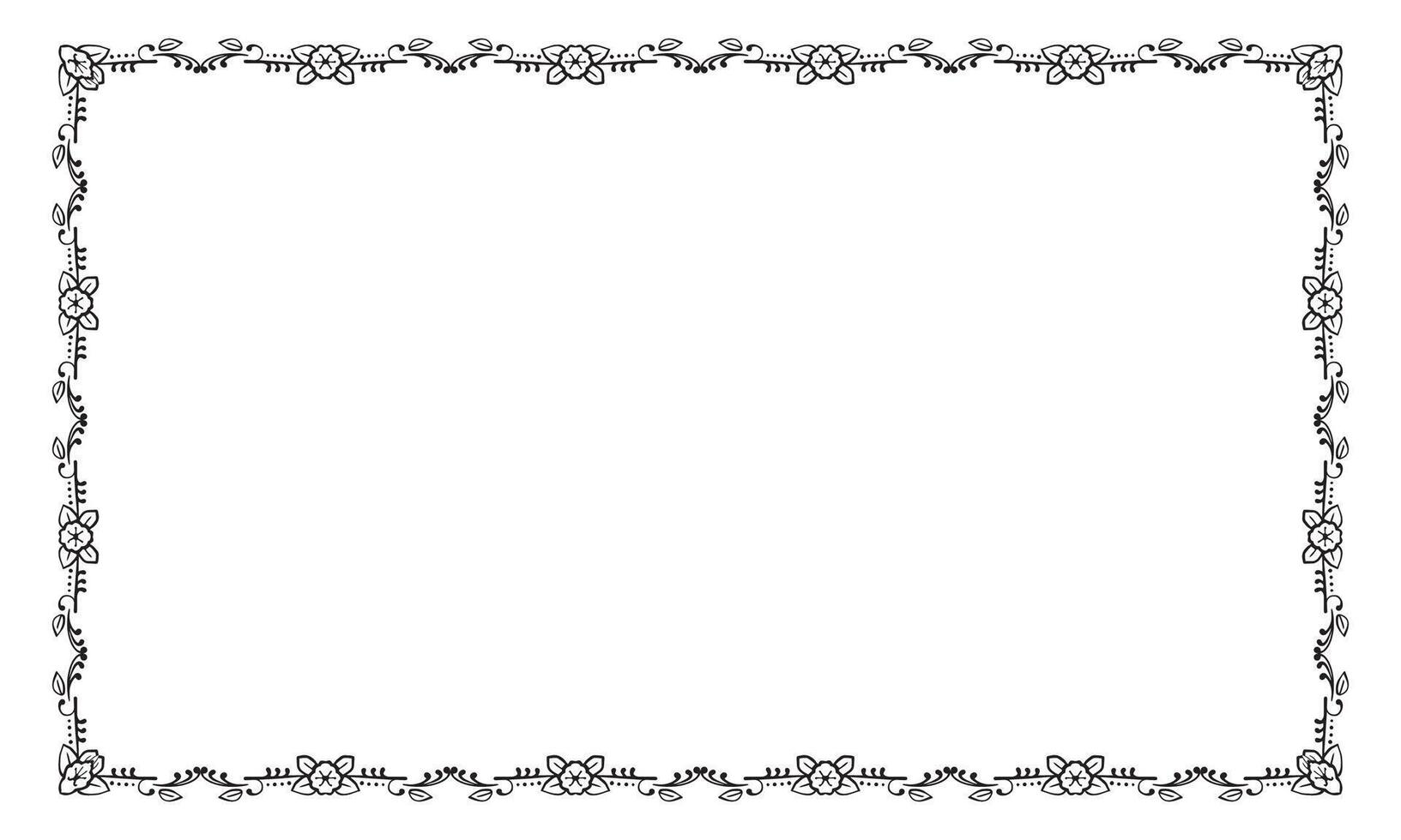 Vector elegant ornamental frame on white background