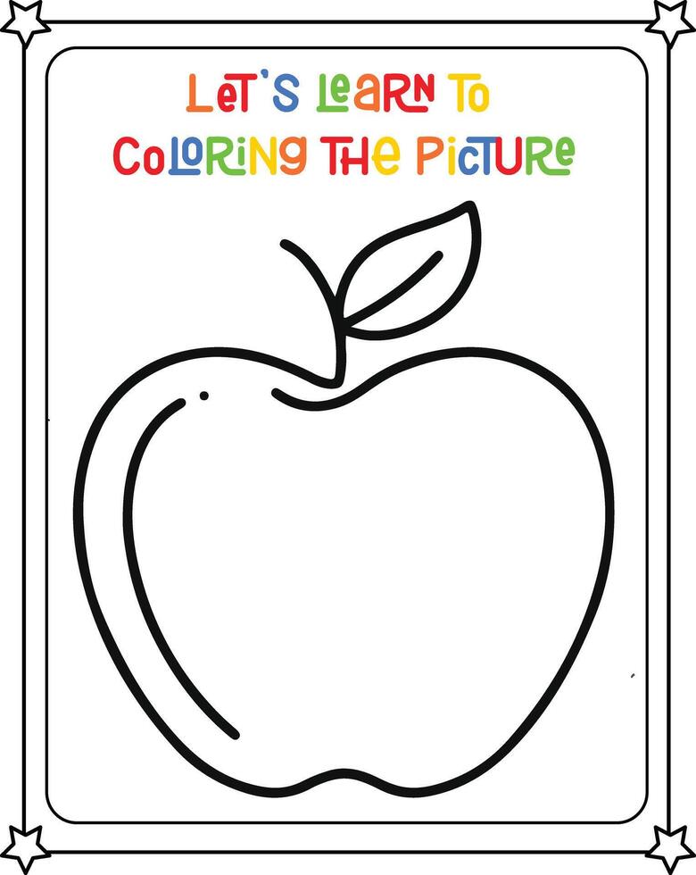 drawing vector image apple