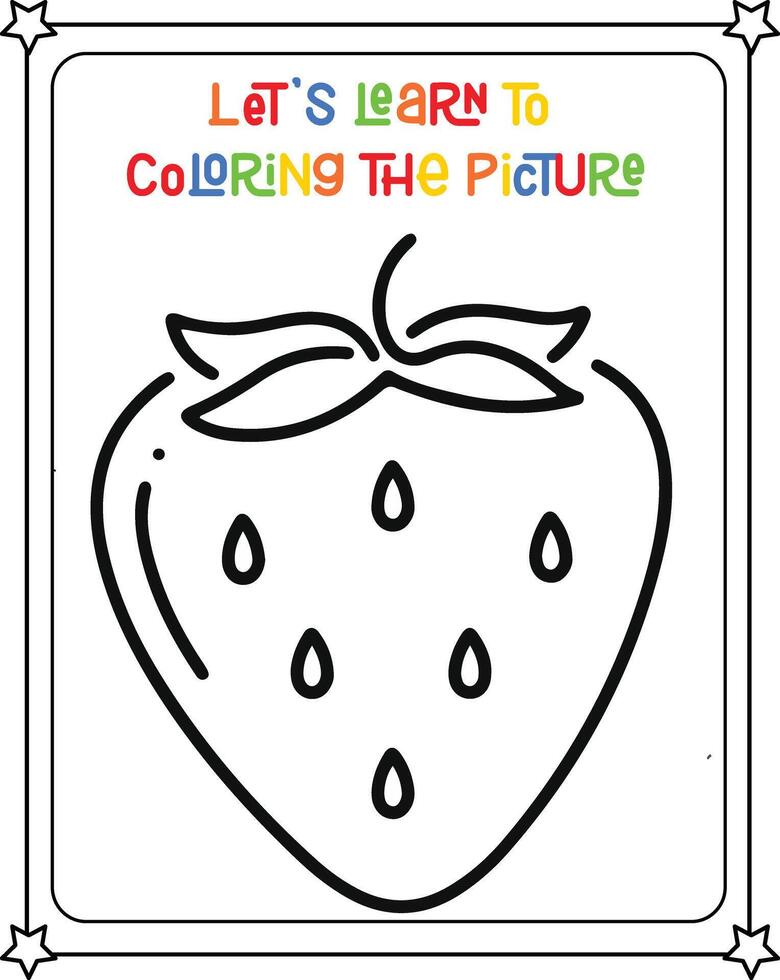 drawing vector image strawberry