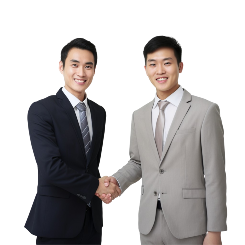 AI generated business man on transparent background png