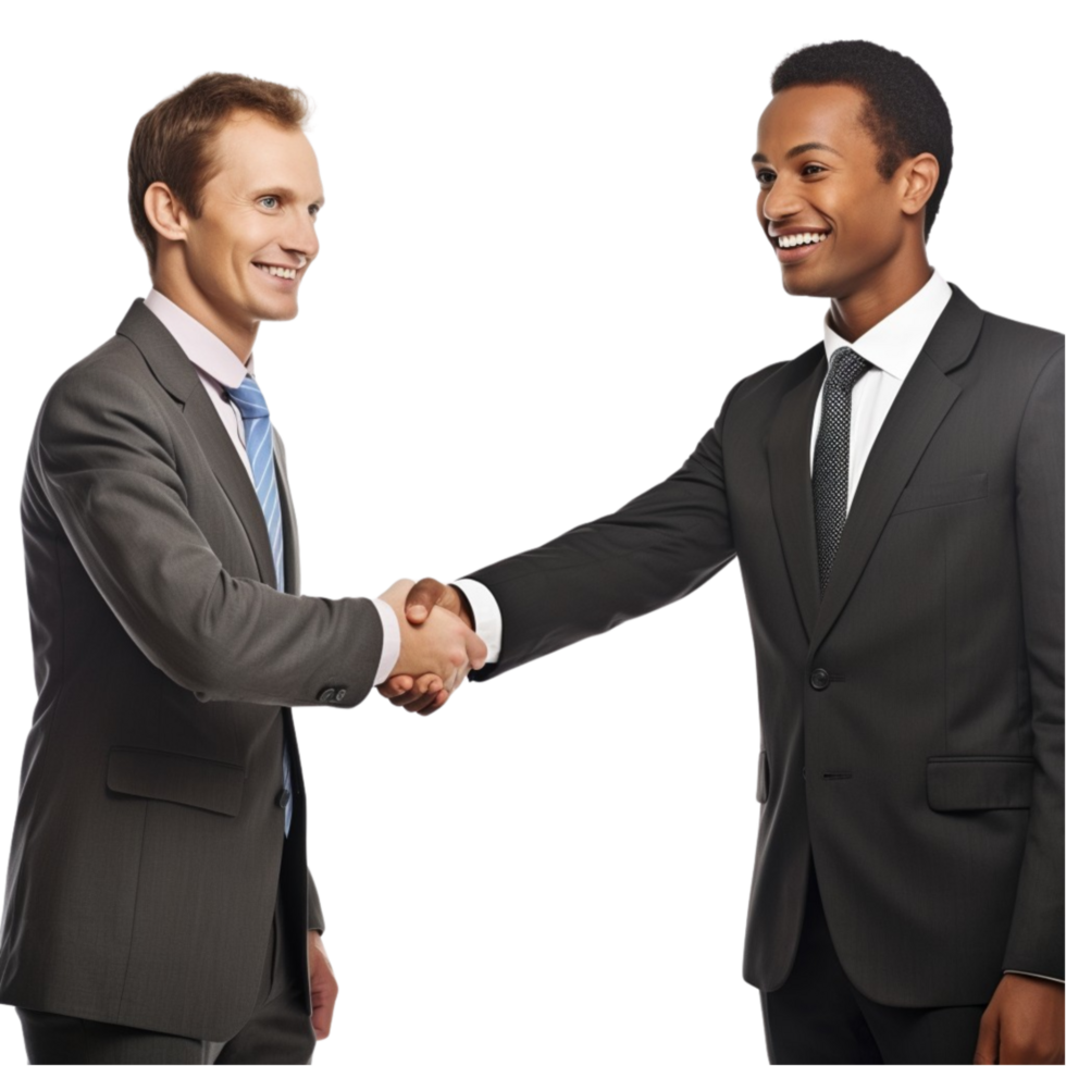 AI generated business man on transparent background png