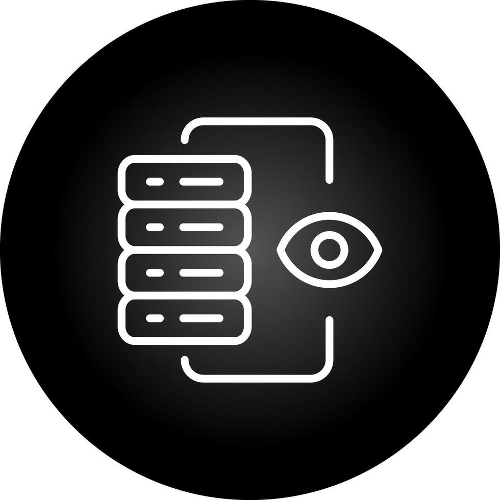 Server Monitoring Vector Icon