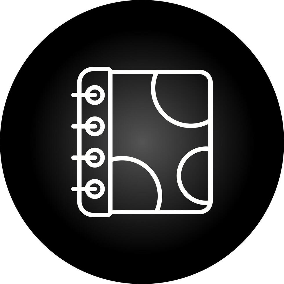 Notebook with Decorative Vector Icon