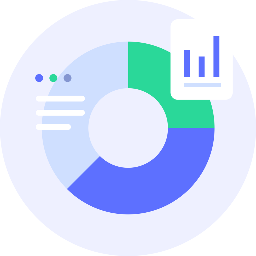 data visualization modern icon illustration png