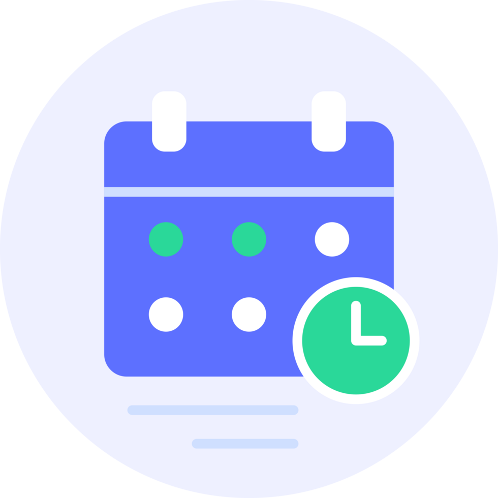 calendar schedule modern icon illustration png