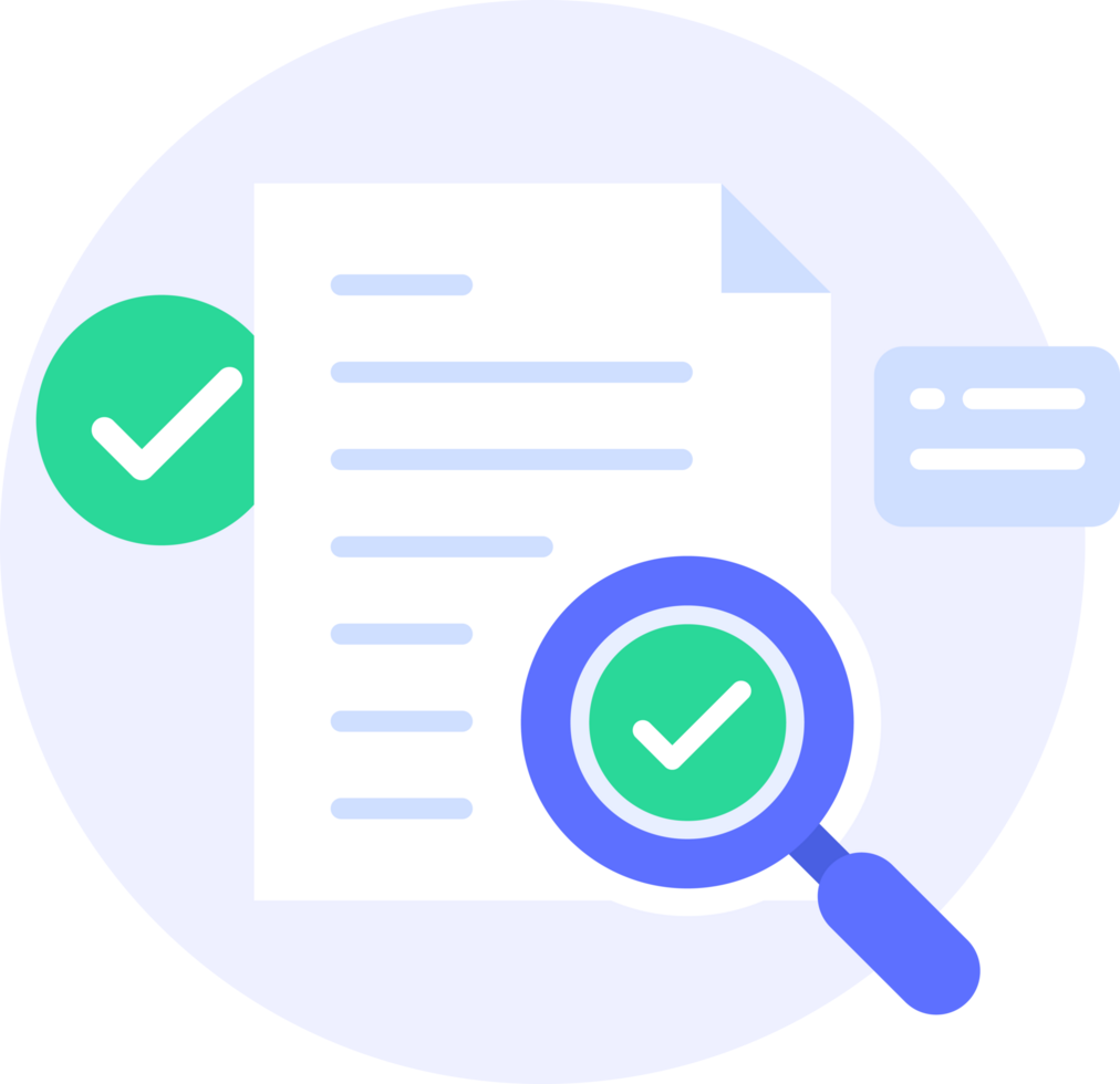 approved business document modern icon illustration png