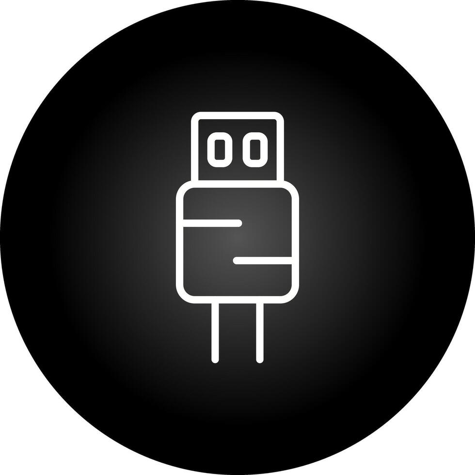 icono de vector de usb