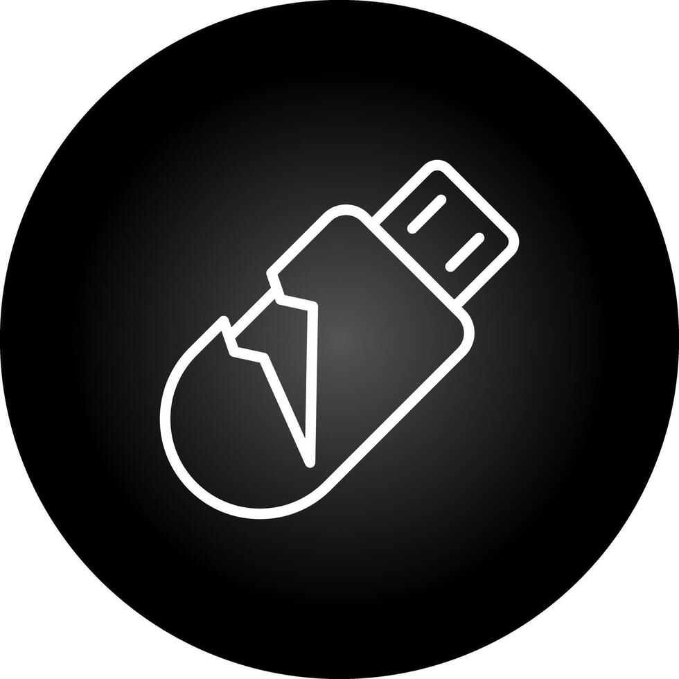 icono de vector de usb