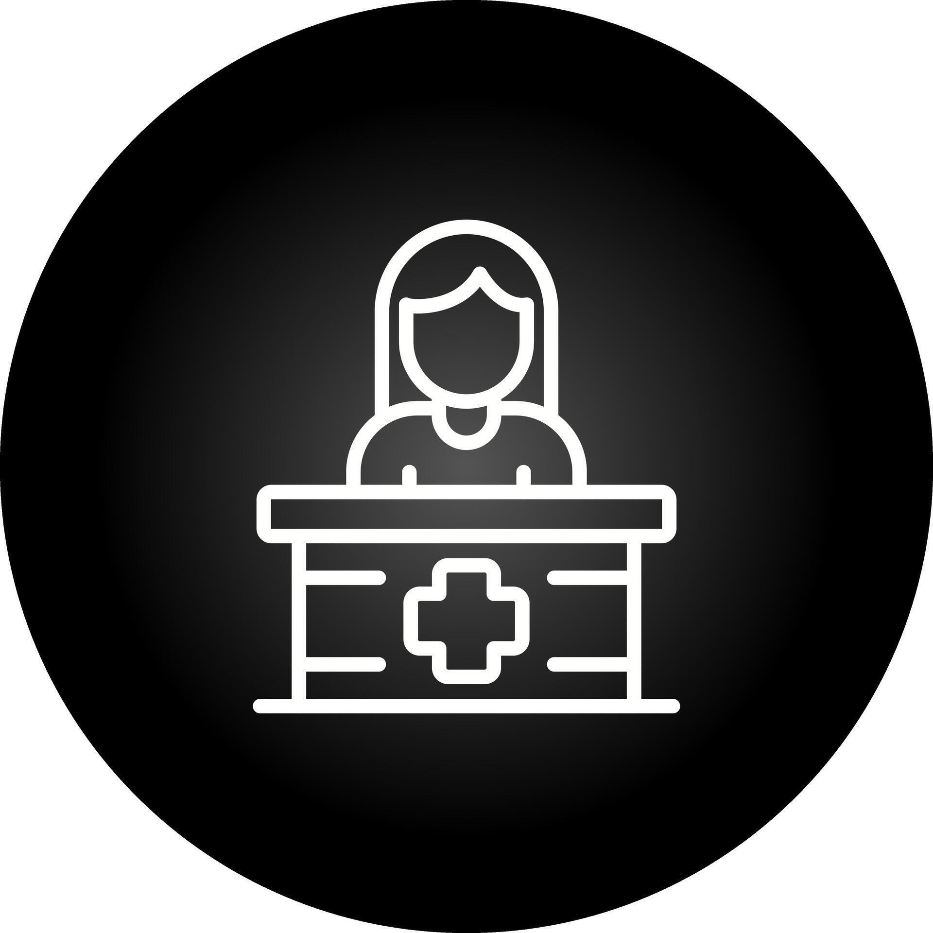 Receptionist Vector Icon 37135985 Vector Art at Vecteezy