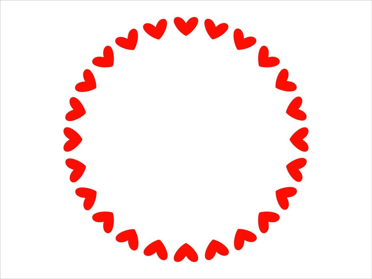Frame Heart Background Valentines Day vector