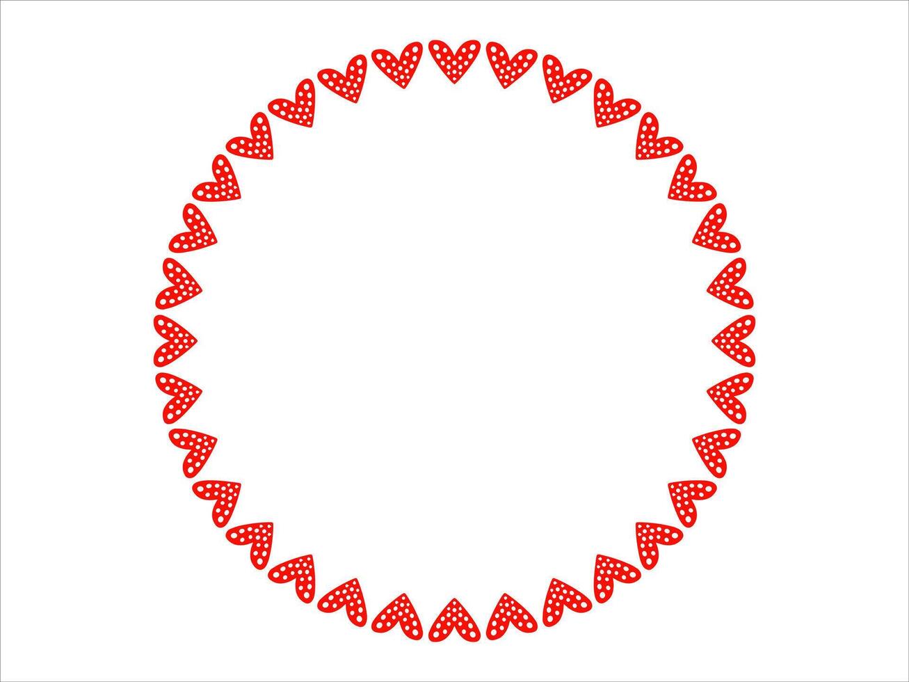 Valentine Heart Frame Background Illustration vector