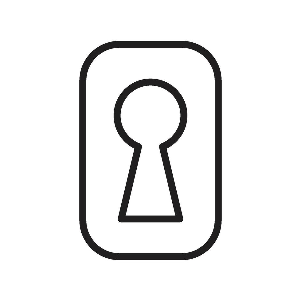 keyhole icon vector