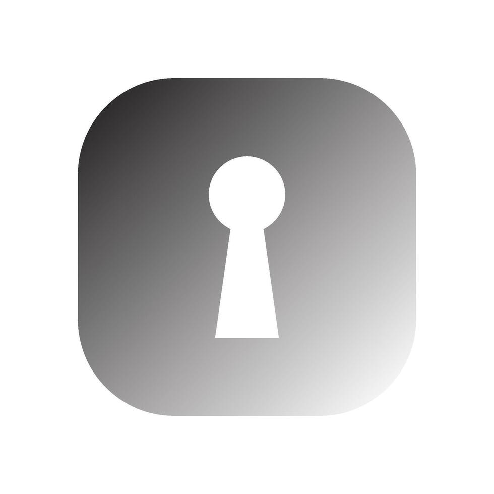 keyhole icon vector