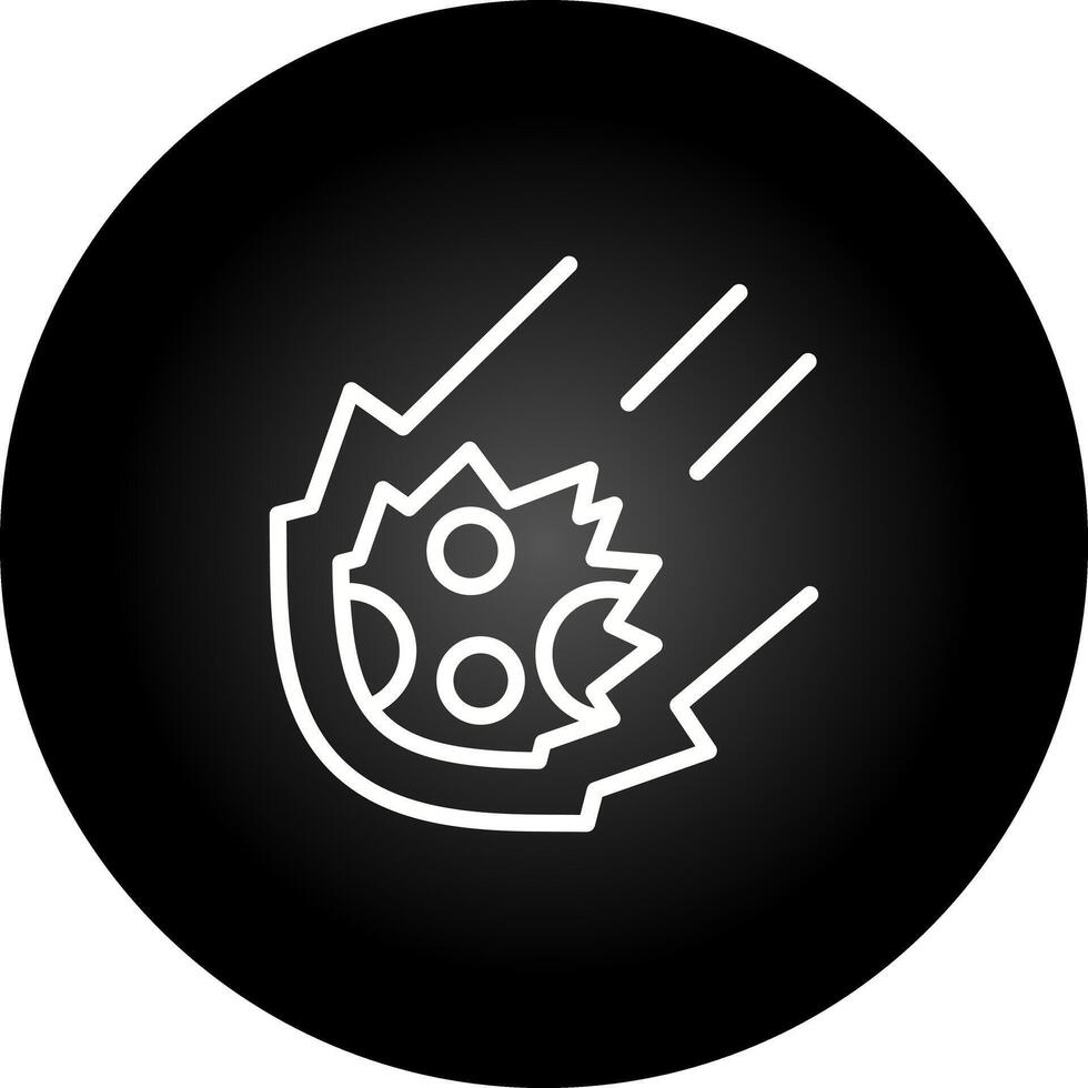 Meteor Vector Icon