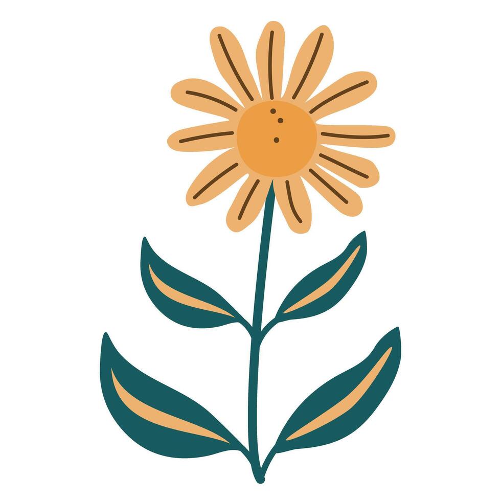 Abstract flower designs. vector
