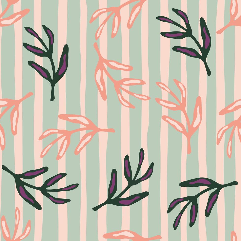 Elegant seamless leaf pattern. vector