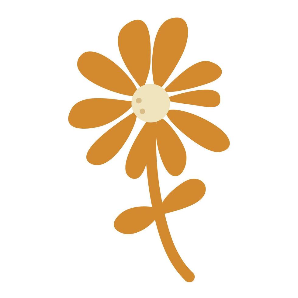 Bright and fresh daisy floral vector
