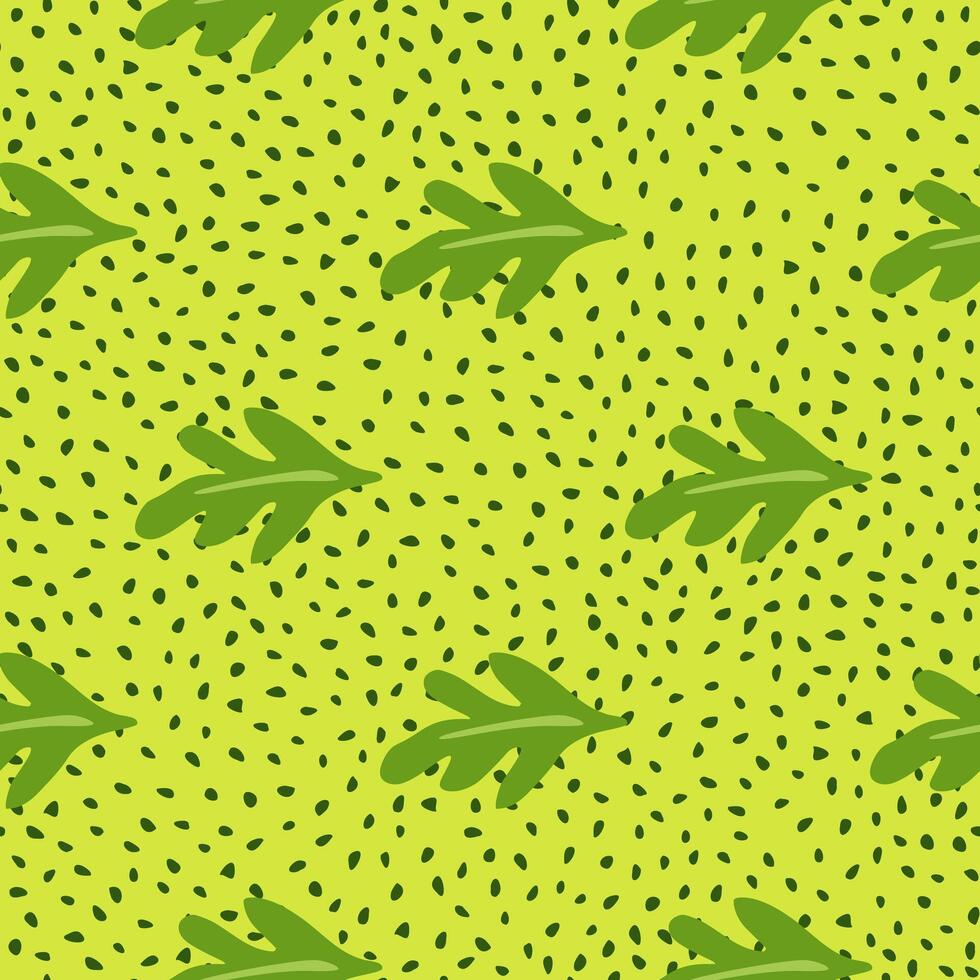 Elegant seamless leaves pattern. vector