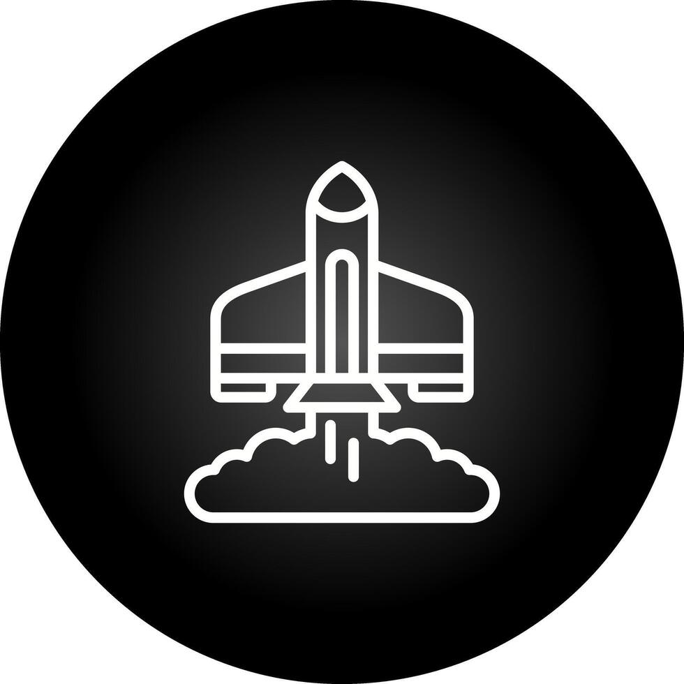 Rocket Launch Vector Icon