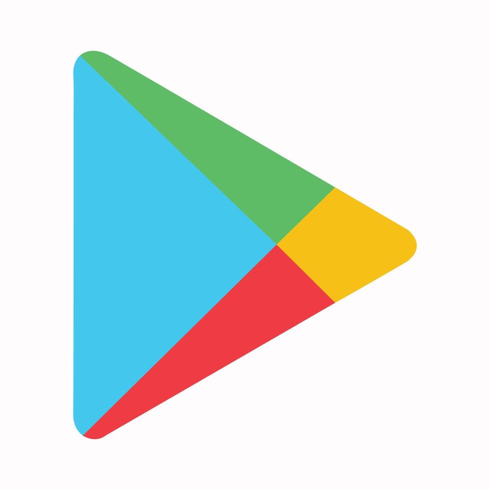 Google drive play vector icon eps