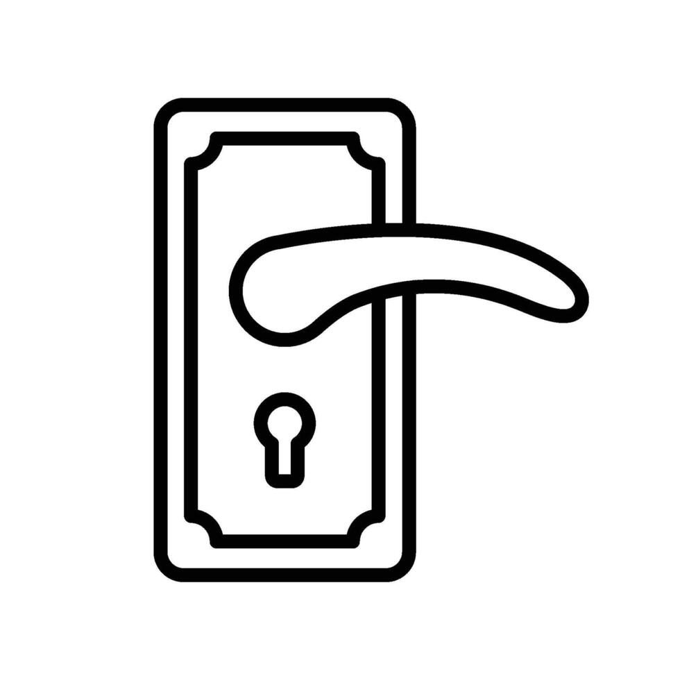 door handle icon vector design template simple and modern