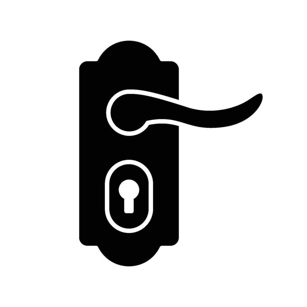 door handle icon vector design template simple and modern