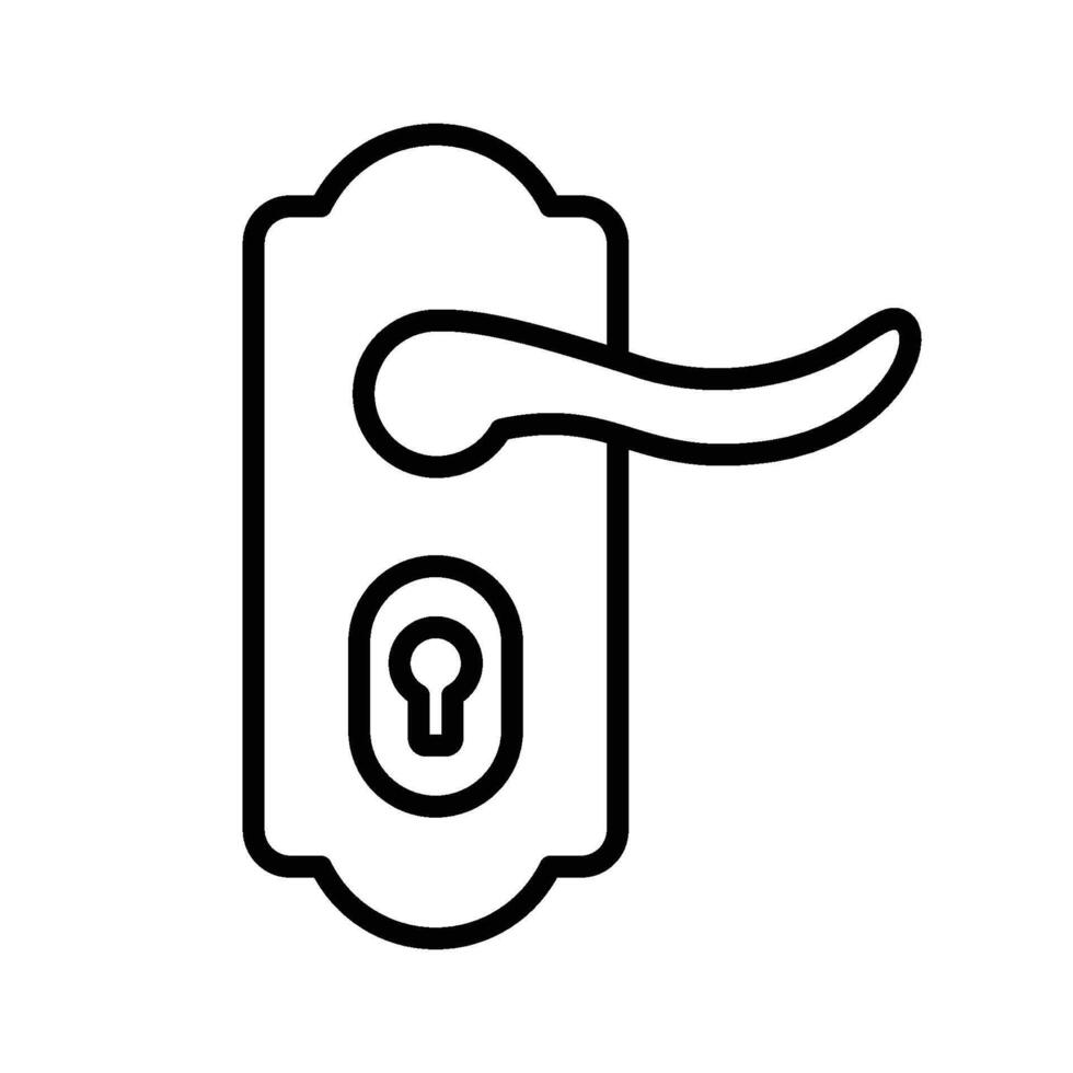 door handle icon vector design template simple and modern