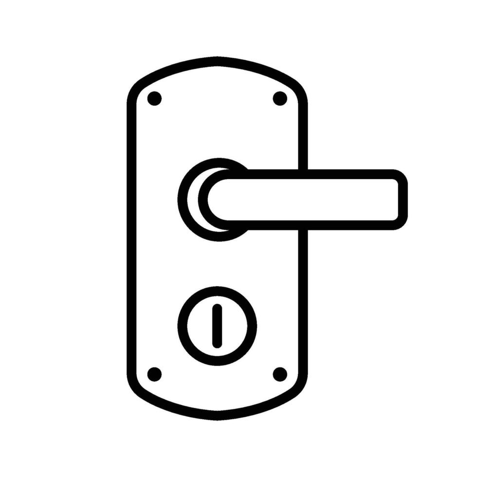 door handle icon vector design template simple and modern