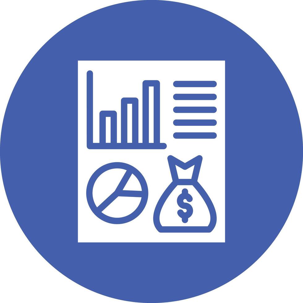 Financial Report Vector Icon