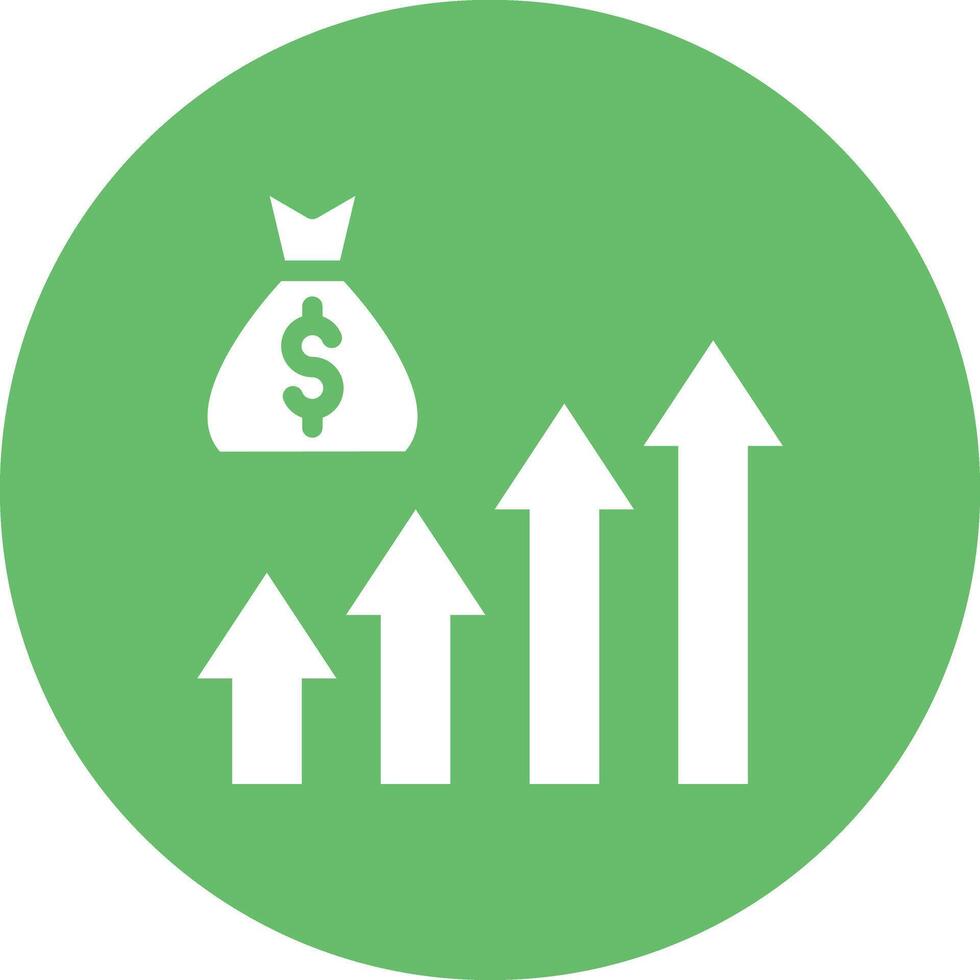 Income Growth Vector Icon
