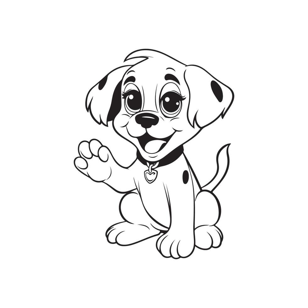 Dog Cartoon Images, Illustration, Art vector