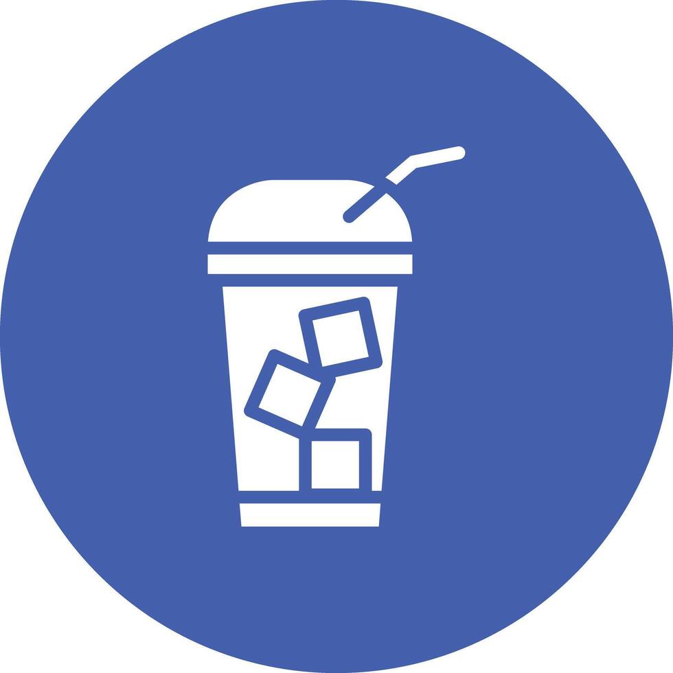 Cold Coffee Vector Icon