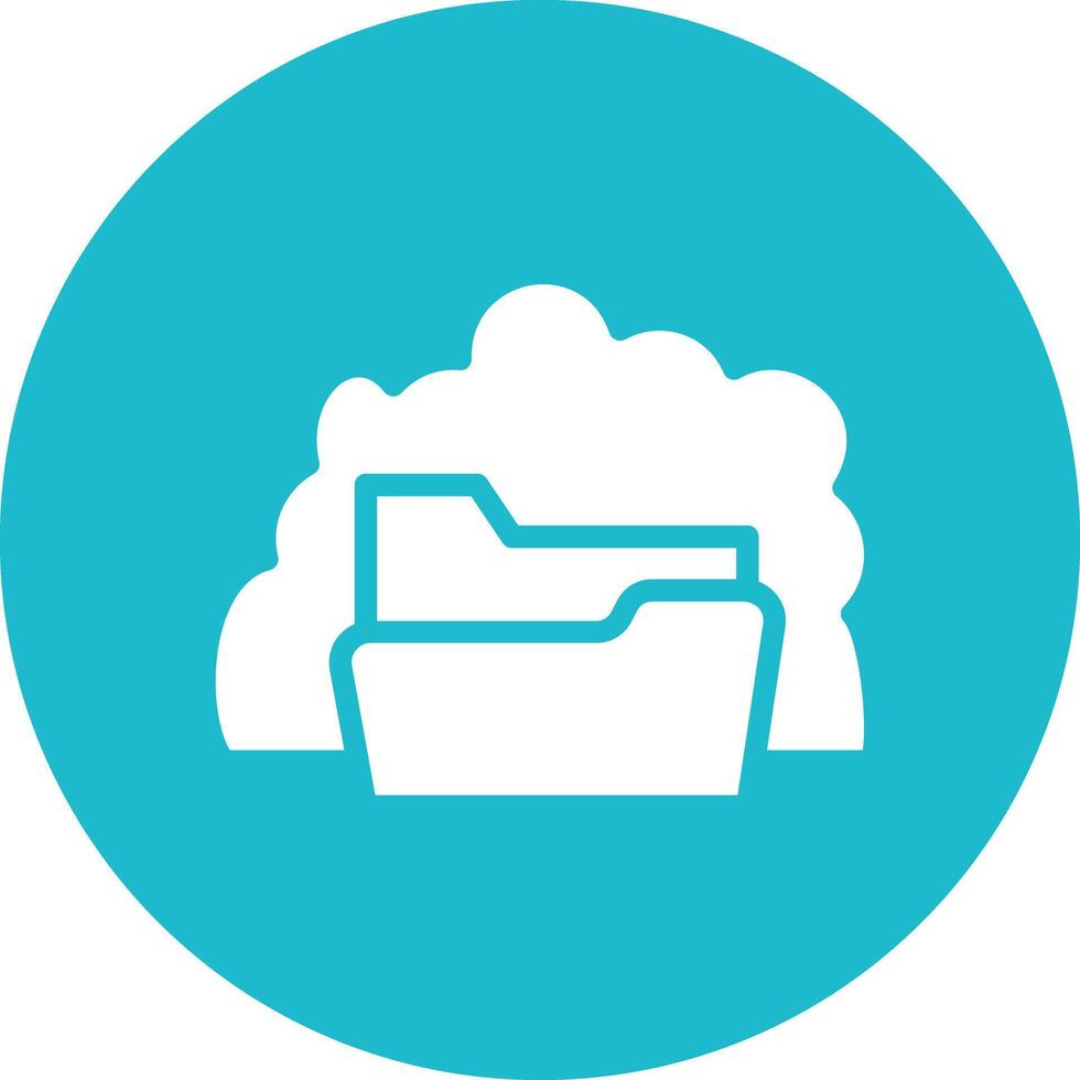 Cloud Folder Vector Icon